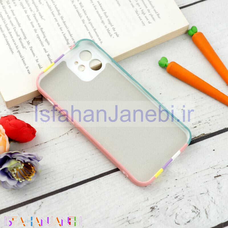 اصفهان جانبی-قاب محافظ لنزدار سیلیکونی رنگین کمانی Highcopy آیفون iPhone 12