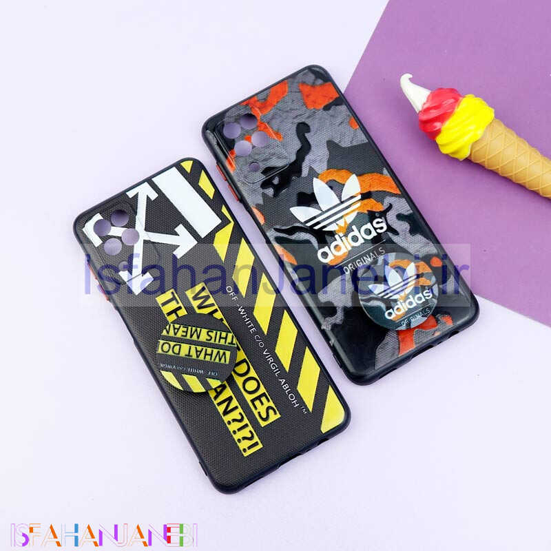 اصفهان جانبی-قاب فانتزی طرحدار پسرانه محافظ لنزدار + پاپ سوکت Samsung Galaxy A12 سری R