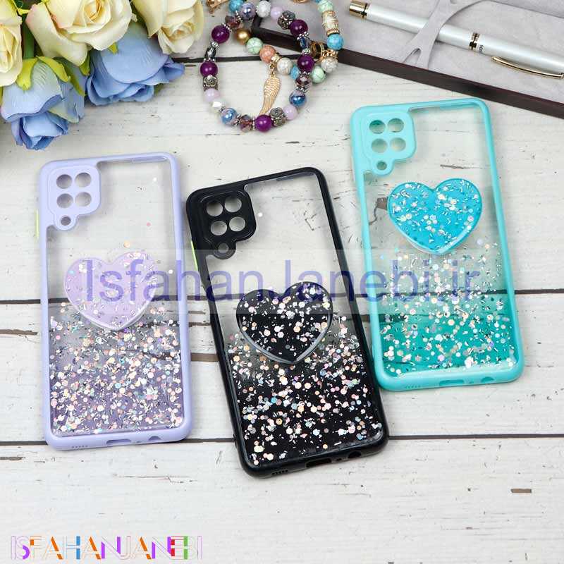 اصفهان جانبی-قاب محافظ لنزدار اکلیلی شفاف پاپ سوکت دار Samsung A12