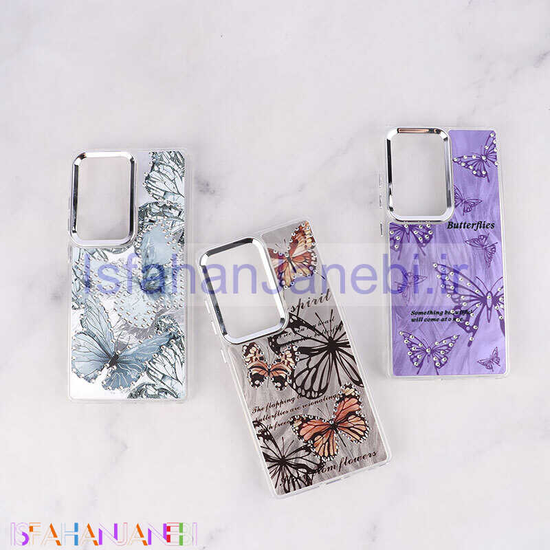 اصفهان جانبی-قاب سامسونگ Galaxy S25 Ultra طرح پروانه نگین دار