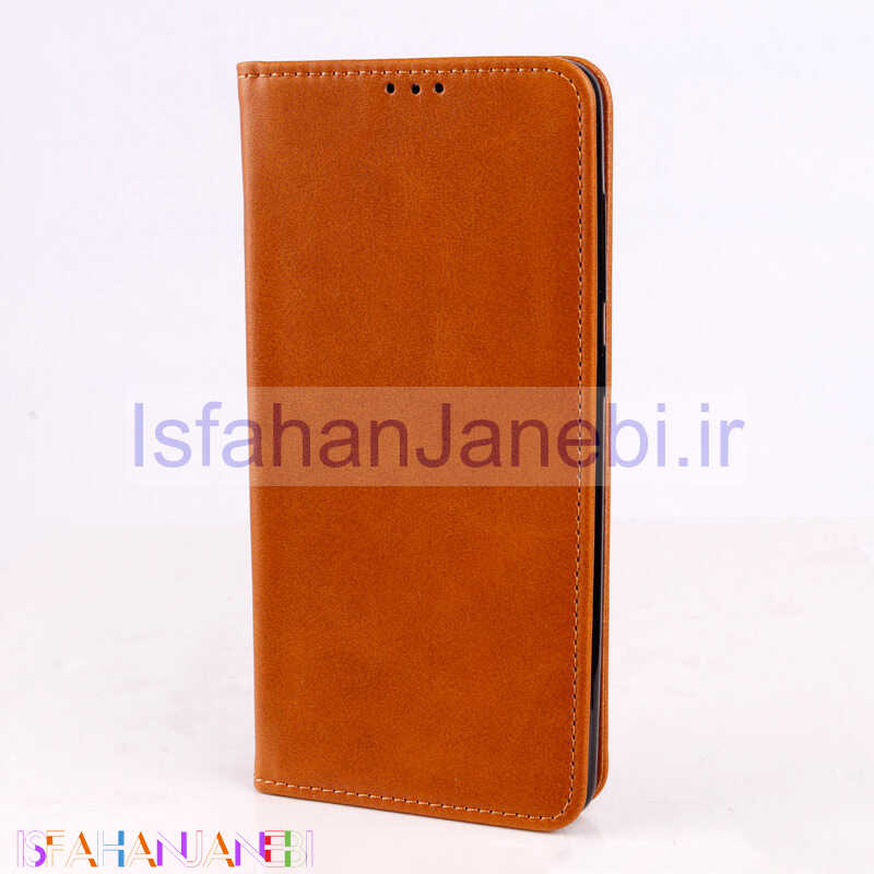 اصفهان جانبی-کیف چرمی مگنتی Samsung Galaxy A71 قهوه ای