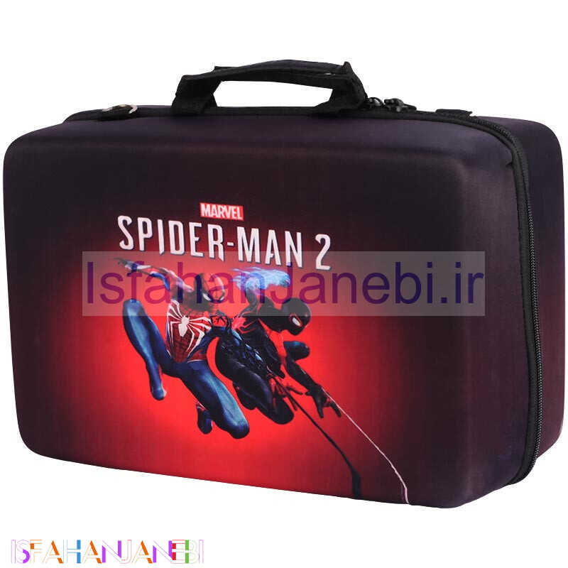 اصفهان جانبی-کیف کنسول بازی PS5 Slim طرح Spider man 2 کد 2