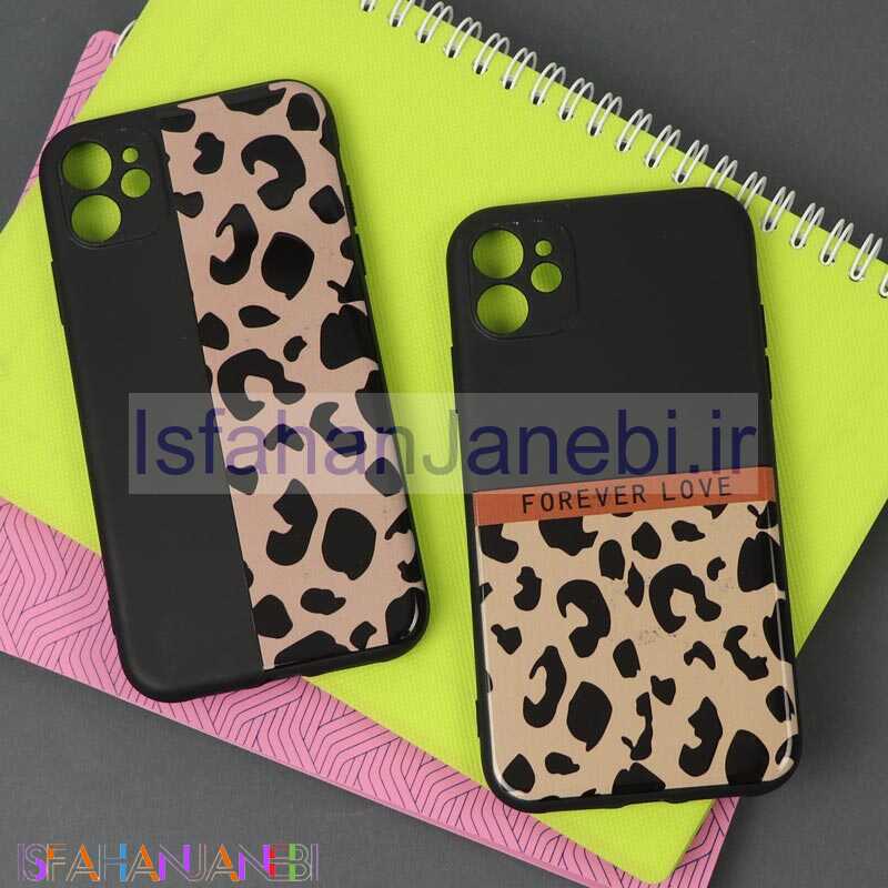 اصفهان جانبی-قاب طرحدار محافظ لنزدار مشکی پلنگی آیفون iPhone 11