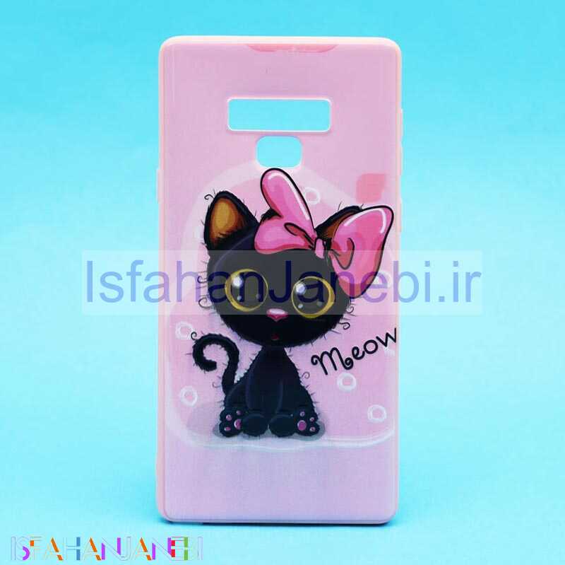 اصفهان جانبی-قاب فانتزی برجسته صورتی طرح کارتونی سامسونگ Note 9