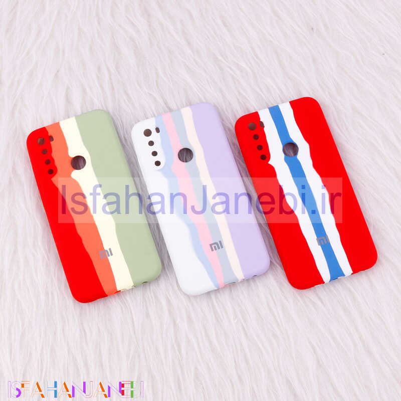 اصفهان جانبی-قاب سیلیکونی اورجینال رنگین کمانی محافظ لنزدار Xiaomi Redmi Note 8
