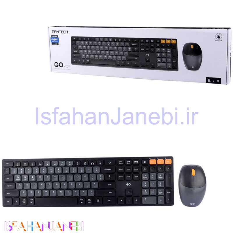 اصفهان جانبی-کیبورد و موس بی سیم فنتک WK895