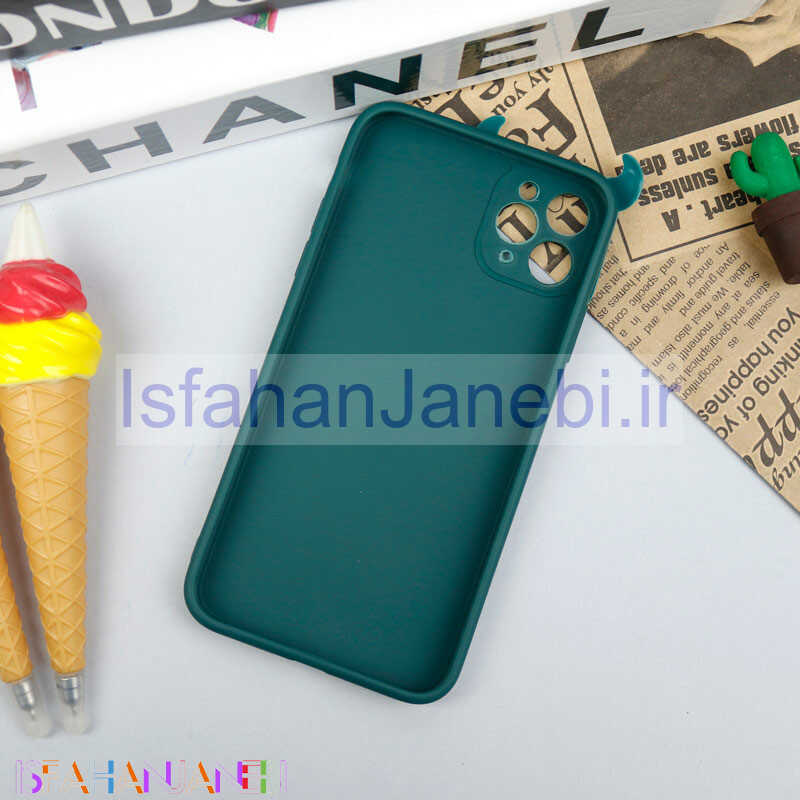 اصفهان جانبی-قاب سیلیکونی عروسکی محافظ لنزدار طرح John آیفون iPhone 11 Pro Max
