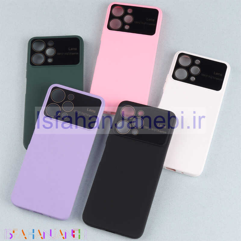 اصفهان جانبی-قاب سیلیکونی Lens Aperture محافظ لنزدار Xiaomi Redmi 12
