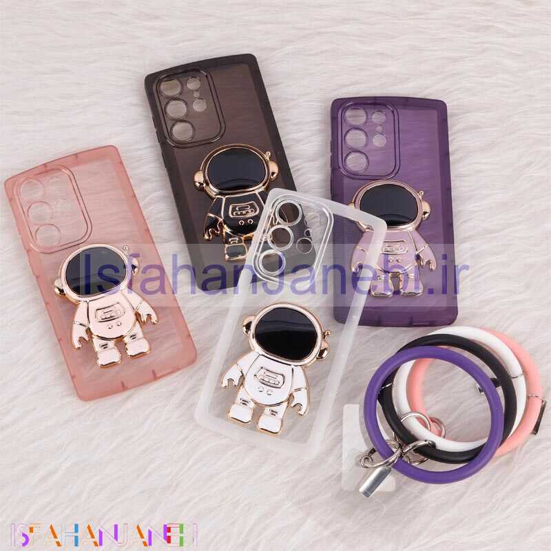 اصفهان جانبی-قاب استند آدمکی محافظ لنزدار + آویز دستی Samsung Galaxy S23 Ultra