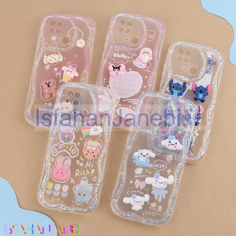 اصفهان جانبی-قاب شاینی شیائومی Redmi 10C عروسکی محافظ لنزدار