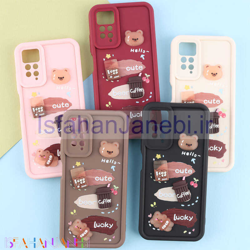 اصفهان جانبی-قاب سولید کیس عروسکی پاستیلی محافظ لنزدار Xiaomi Redmi Note 12 Pro 4G