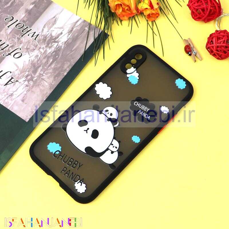 اصفهان جانبی-قاب PC مات محافظ لنزدار طرحدار پاندا آیفون iPhone X/XS