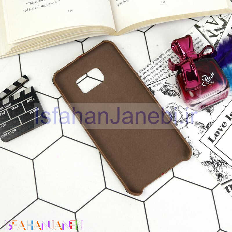 اصفهان جانبی-قاب چرمی Hocar سامسونگ S7 قهوه ای