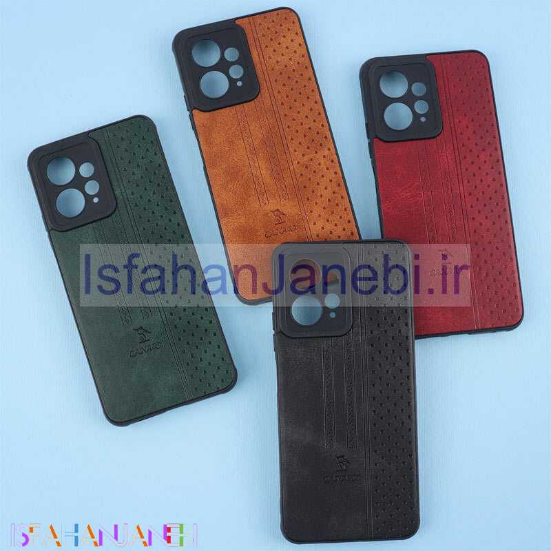 اصفهان جانبی-قاب چرمی Canary شیائومی Redmi Note 12 4G محافظ لنزدار