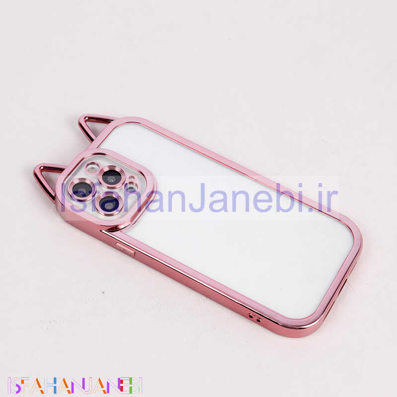 اصفهان جانبی-قاب پشت شفاف طرح خرگوش محافظ لنزدار iPhone 13 Pro Max