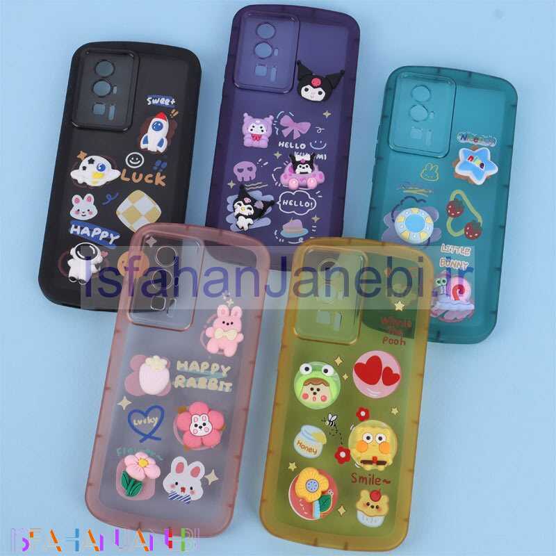 اصفهان جانبی-قاب Fashion Case شیائومی Poco F5 Pro عروسک برجسته محافظ لنزدار
