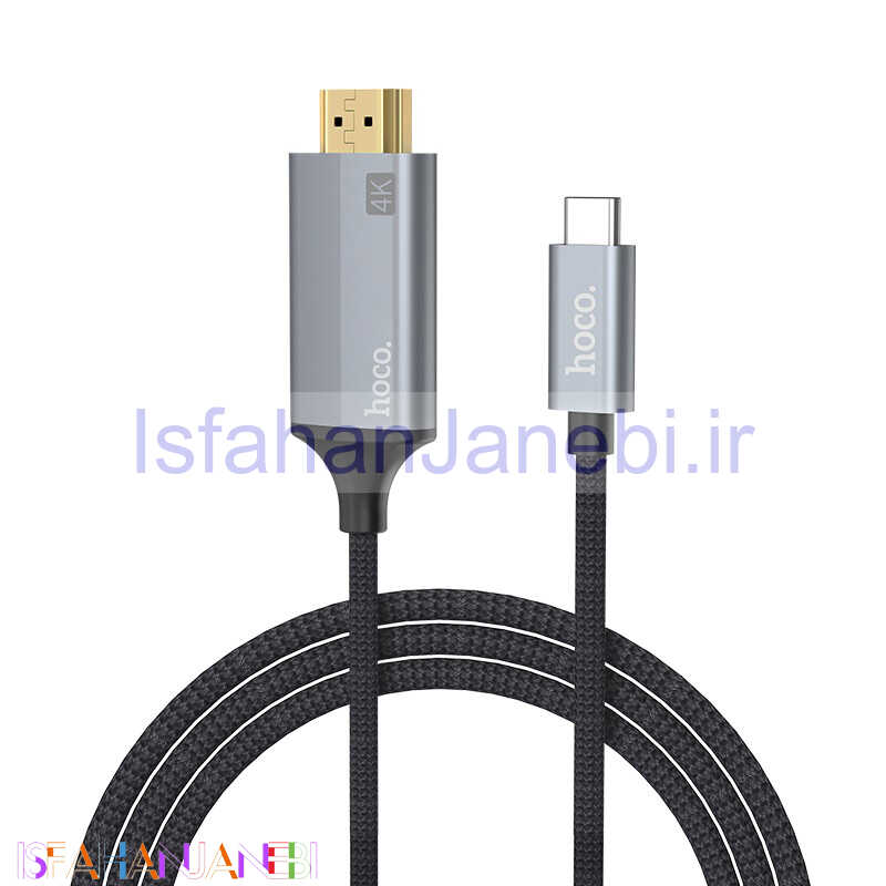 اصفهان جانبی-کابل تبدیل Hoco UA13 Type-C to HDMI 1.8m