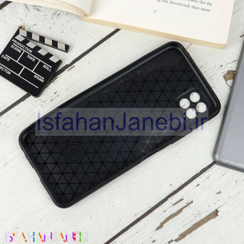 اصفهان جانبی-قاب محافظ لنزدار چرمی کروکودیل Samsung Galaxy A22 5G