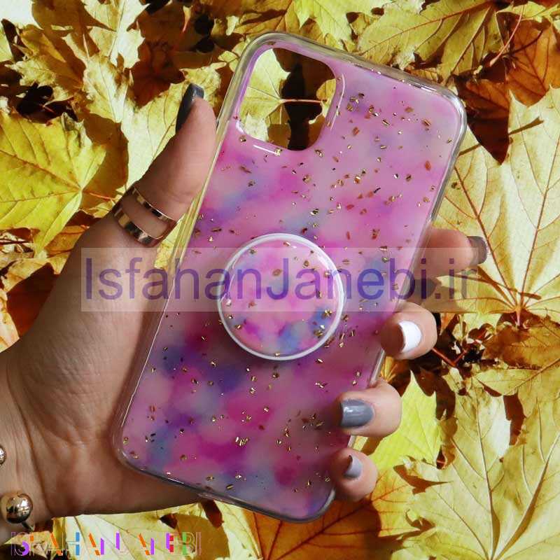اصفهان جانبی-قاب رنگین کمانی پاپ سوکت دار خرچنگی کد4 آیفون iPhone 11