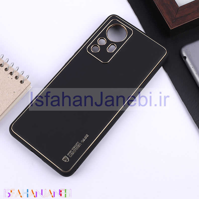 اصفهان جانبی-قاب چرمی My Case شیائومی Xiaomi 12 Pro محافظ لنزدار دور رنگی