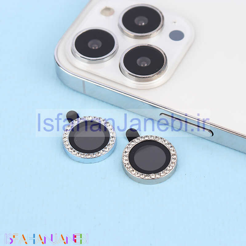 اصفهان جانبی-محافظ لنز رینگی نگین دار Alloy Glass Lens آیفون iPhone 13 Pro / 13 Pro Max