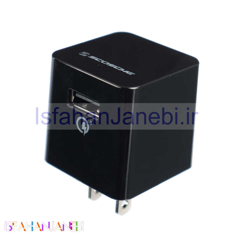 اصفهان جانبی-شارژر دیواری 19.5 وات اسکوش HQA8 PD 3A