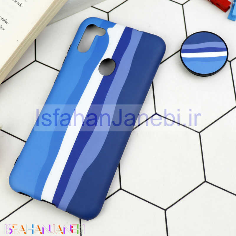 اصفهان جانبی-قاب طرحدار مات IMD + پاپ سوکت Samsung Galaxy A11