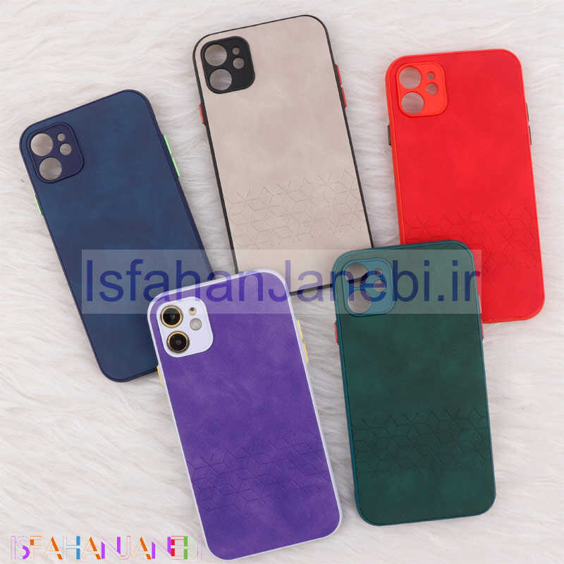 اصفهان جانبی-قاب چرمی طرحدار Smartphone محافظ لنزدار iPhone 11
