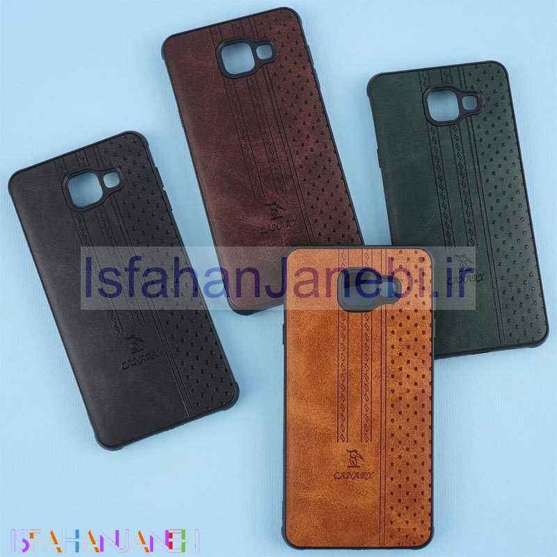 اصفهان جانبی-قاب چرمی Canary سامسونگ Galaxy A7 2016 محافظ لنزدار
