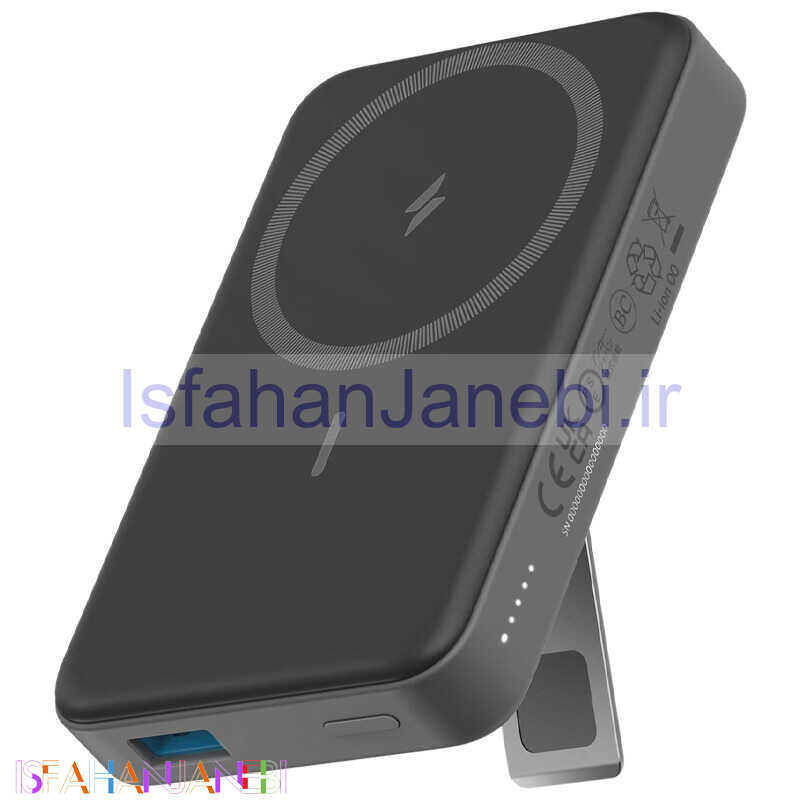 اصفهان جانبی-پاور بانک بی سیم فست شارژ انکر A1641 PD 20W ظرفیت 10000 میلی آمپر ساعت