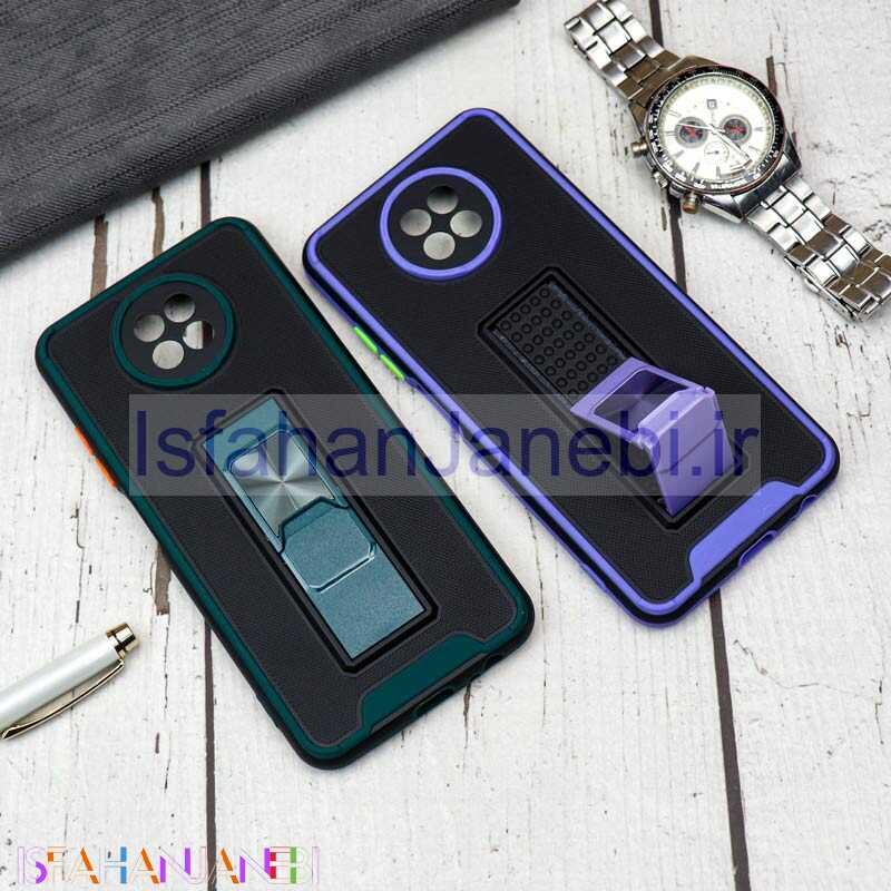 اصفهان جانبی-قاب محافظ لنزدار ضد ضربه هولدر کشویی مگنتی Xiaomi Redmi Note 9T رنگی