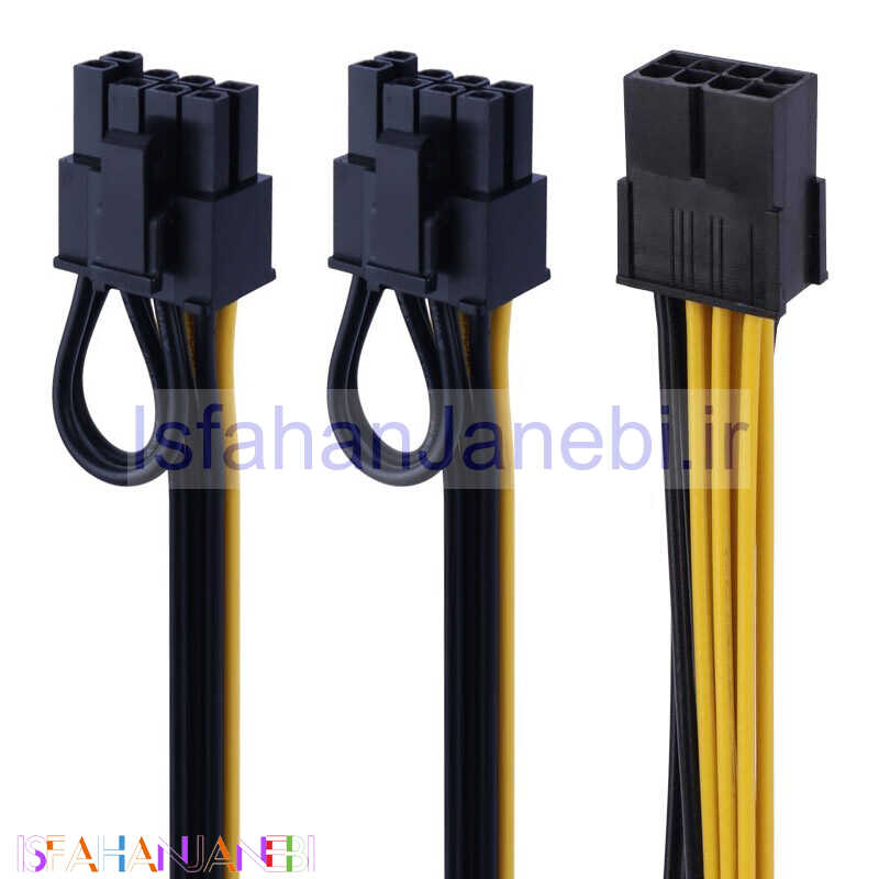 اصفهان جانبی-کابل تبدیل 1 به 2 8Pin طول 20 سانتی متر