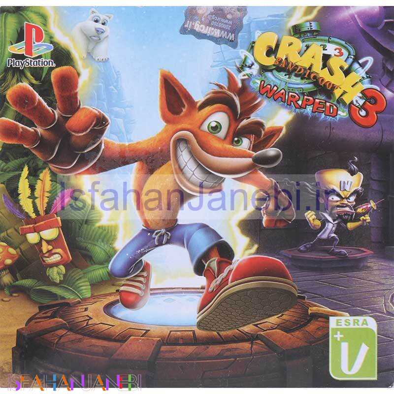 اصفهان جانبی-بازی Crash Bandicoot 3 Warped لوح زرین مناسب برای PS1