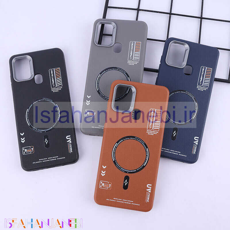 اصفهان جانبی-قاب چرمی ژله ای Leather سامسونگ Galaxy A21s طرح مگ سیف