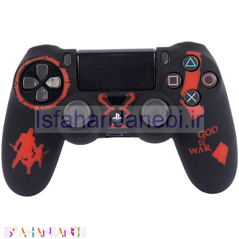 اصفهان جانبی-روکش دسته بازی PS4 طرح God Of War قرمز مشکی کد 3