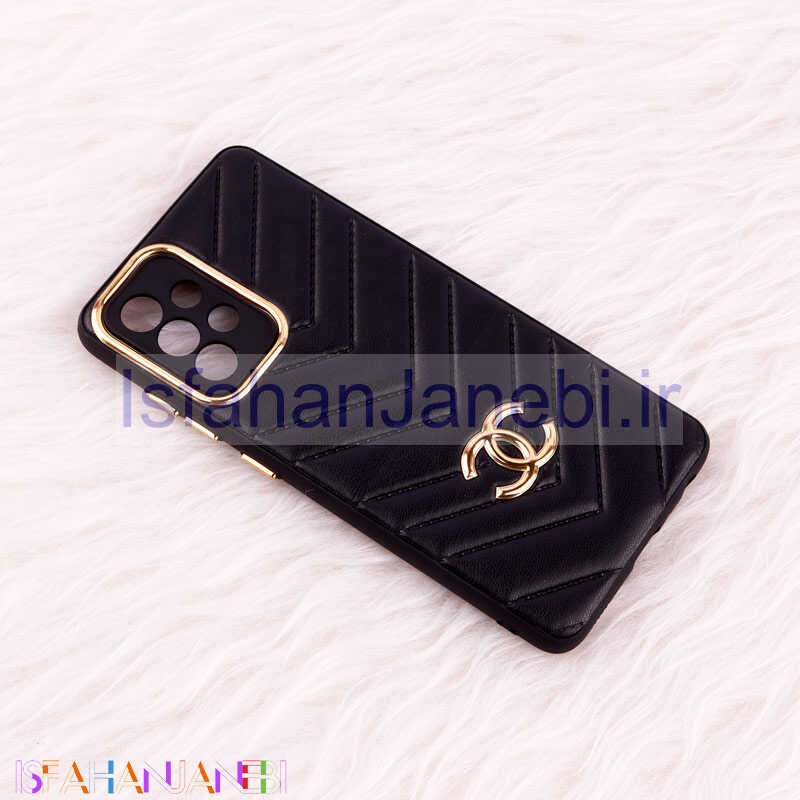 اصفهان جانبی-قاب پافر چرمی لوزی محافظ لنزدار Samsung Galaxy A52 / A52s