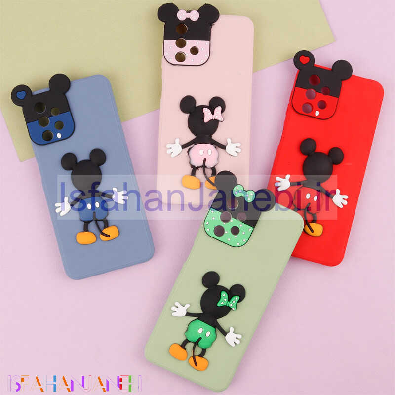 اصفهان جانبی-قاب عروسکی برجسته میکی موس و مینی موس محافظ لنزدار Samsung Galaxy A13 4G