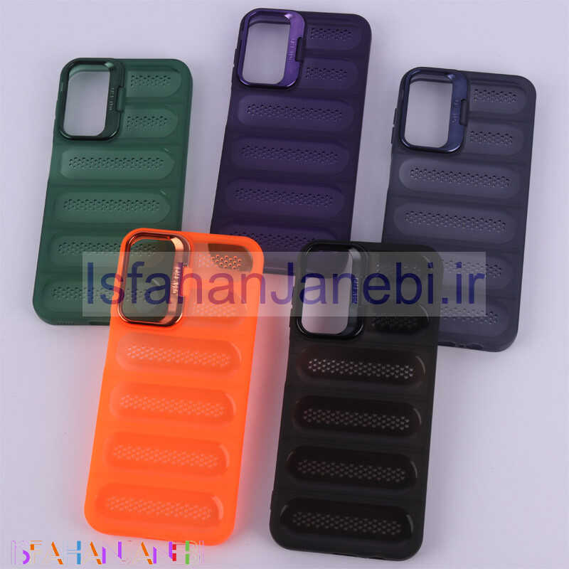 اصفهان جانبی-قاب پافر توری دار ژله ای استندشو سامسونگ Galaxy A14 4G / A14 5G