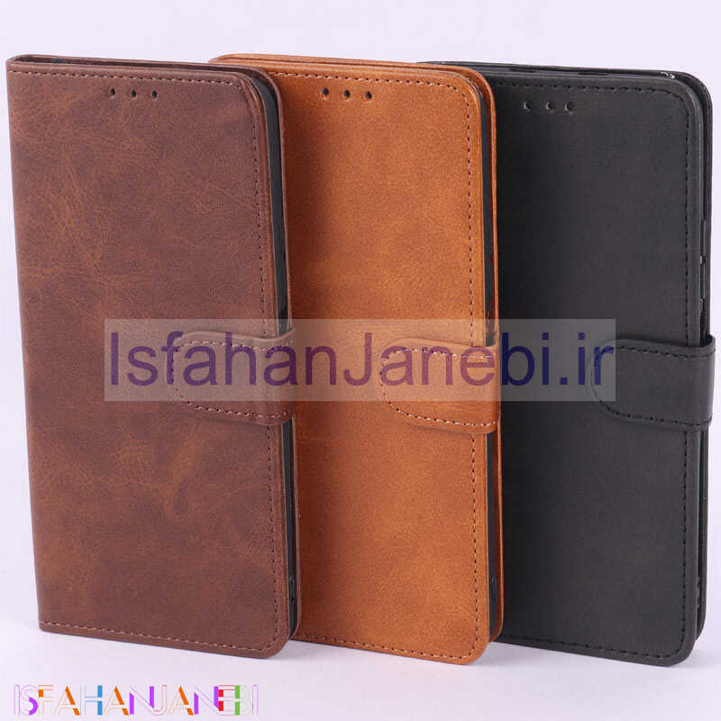 اصفهان جانبی-کیف چرمی مگنتی محافظ لنزدار Xiaomi Poco F3