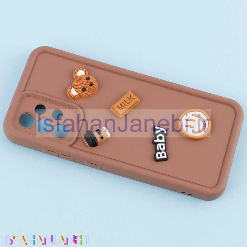 اصفهان جانبی-قاب سیلیکونی Fashion Case عروسک برجسته ریز محافظ لنزدار Samsung Galaxy A32 4G