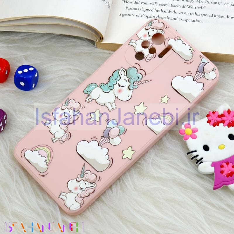 اصفهان جانبی-قاب سیلیکونی عروسکی محافظ لنزدار طرح یونیکورن 2 Xiaomi Redmi Note 10 / Redmi Note 10s