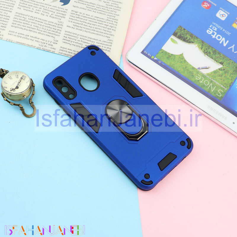 اصفهان جانبی-قاب ضد ضربه محافظ لنز دار هولدر دار بتمن Samsung Galaxy A20 سری A