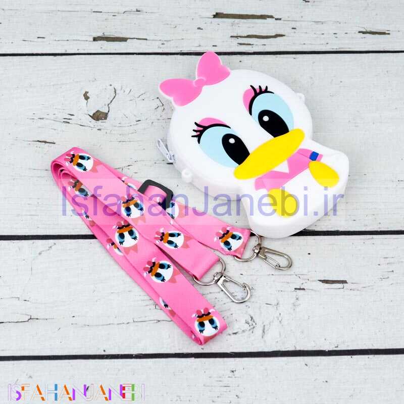 اصفهان جانبی-کیف هندزفری سیلیکونی طرح اردک سفید