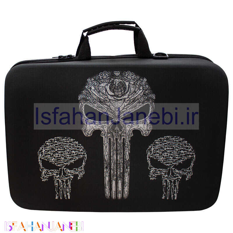 اصفهان جانبی-کیف کنسول بازی PS5 Slim طرح Punisher کد 3