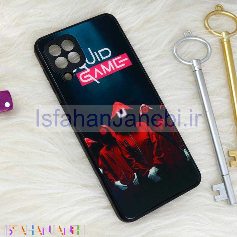 اصفهان جانبی-قاب محافظ لنزدار پشت گلسی طرحدار اسکویید گیم Samsung Galaxy A22 4G