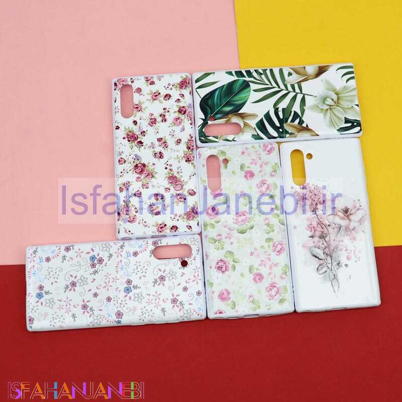 اصفهان جانبی-قاب فانتزی سفید طرح گل سامسونگ Note 10