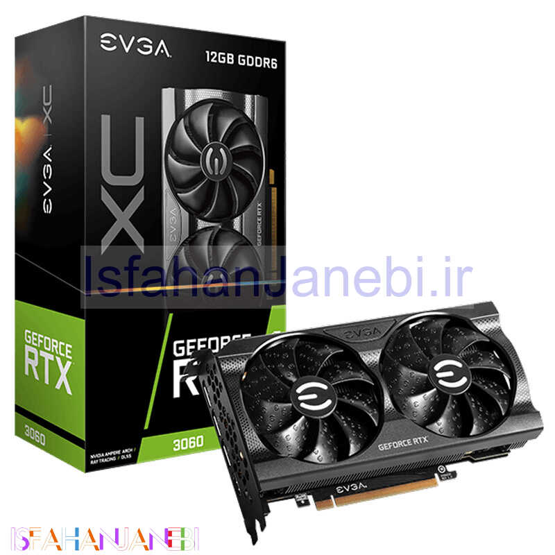 اصفهان جانبی-کارت گرافیک EVGA GeForce RTX3060 XC 12G GDDR6 192Bit