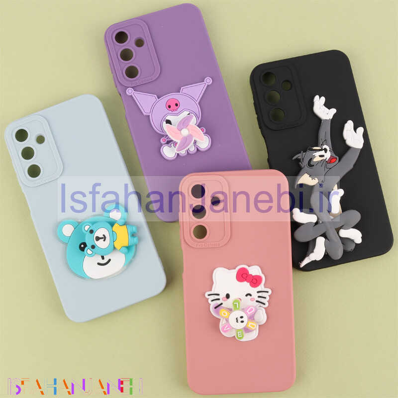 اصفهان جانبی-قاب سیلیکونی اسپینردار محافظ لنزدار سامسونگ Galaxy A15