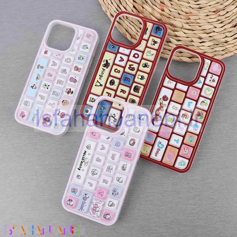 اصفهان جانبی-قاب آیفون iPhone 16 Pro Max طرح کیبورد فانتزی برجسته