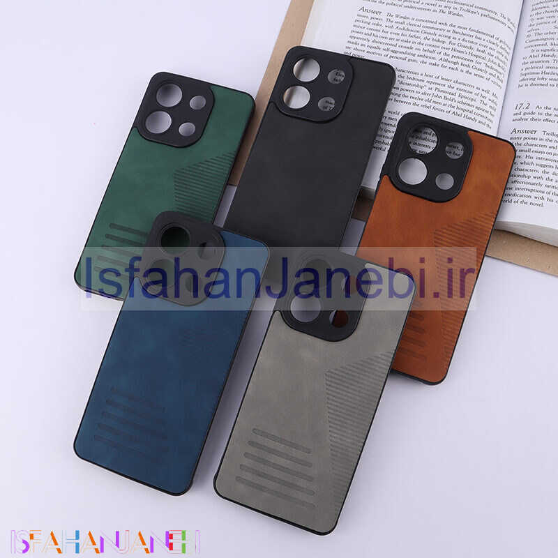 اصفهان جانبی-قاب چرمی Pro Camera شیائومی Redmi Note 13 4G محافظ لنزدار